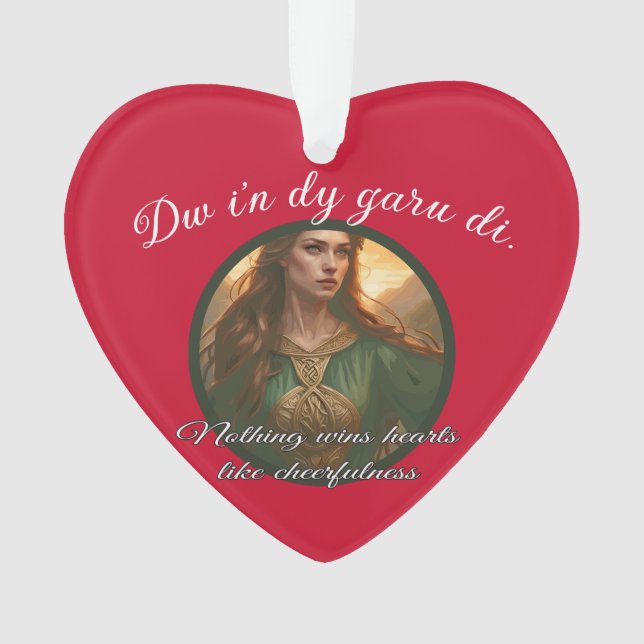 Adorno Dwynwen Nothing Wins Hearts Like Cheerfulness Quot (Anverso)