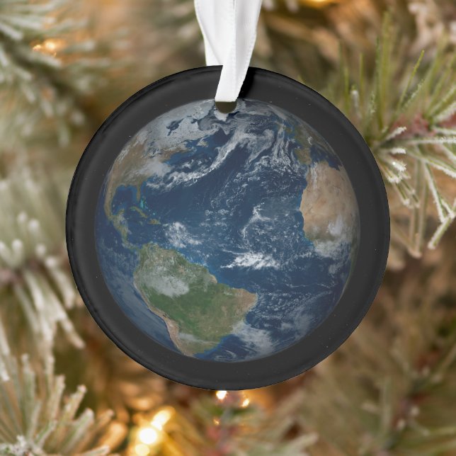 Adorno Earth With Clouds And Sea Ice (Árbol)