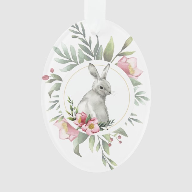 Adorno Easter Bunny Floral (Anverso)