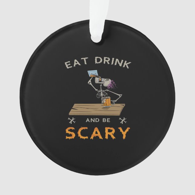 Adorno Eat Drink And Be Scary Aesthetic Graphic (Anverso)