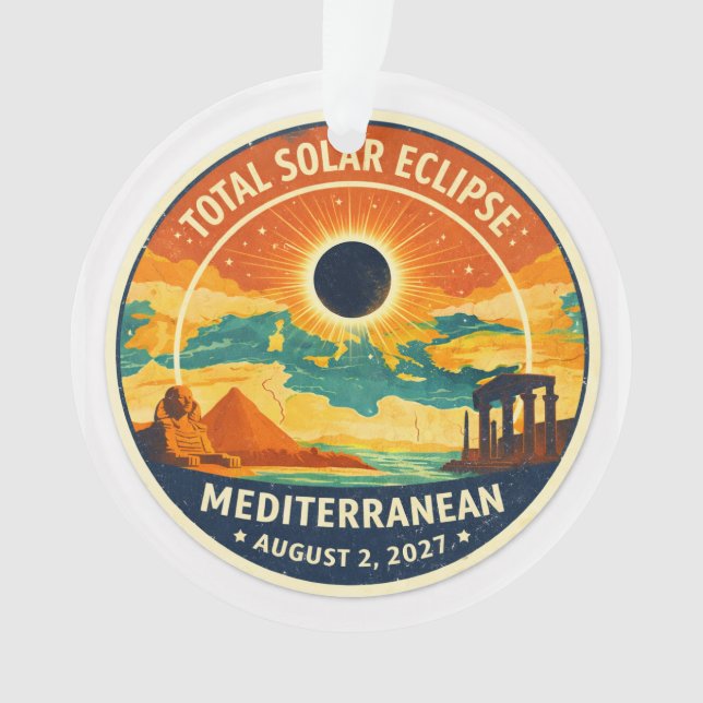 Adorno Eclipse solar mediterráneo de 2027 (Anverso)
