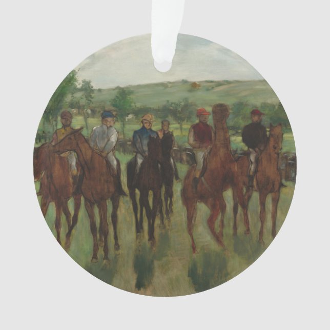Adorno Edgar Degas el | los jinetes (Anverso)