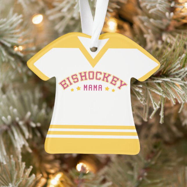 Adorno Eichokey Mama Hockey Mom German (Árbol)