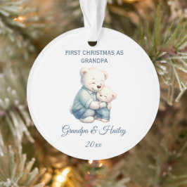 Adorno El abuelito lindo lleva Navidades personalizados