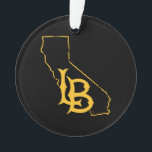 Adorno El amor del estado de Long Beach<br><div class="desc">Mira los diseños de Long Beach de la Universidad Estatal de California. Muestra tu Orgullo Estatal de California con estos nuevos productos de la Universidad. Estos hacen los regalos perfectos para el estudiante, alumno, familia, amigo o fan de Long Beach en su vida. Todos estos productos Zazzle son personalizables con...</div>