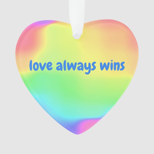 Adorno El amor siempre gana (Anverso)