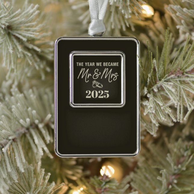 Adorno El Año En Que Nos Convirtimos En El Sr. Y La Sra.  (Árbol)