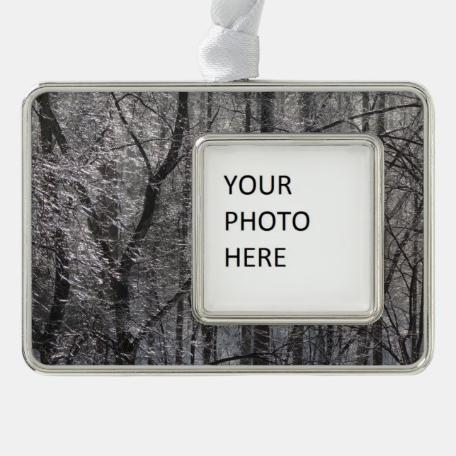 Adorno El bosque helado brillante en luz matutina I (Anverso)