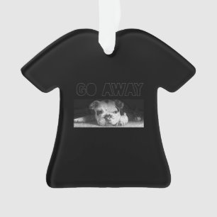 Adorno El Bulldog inglés cachorro, la distancia social se