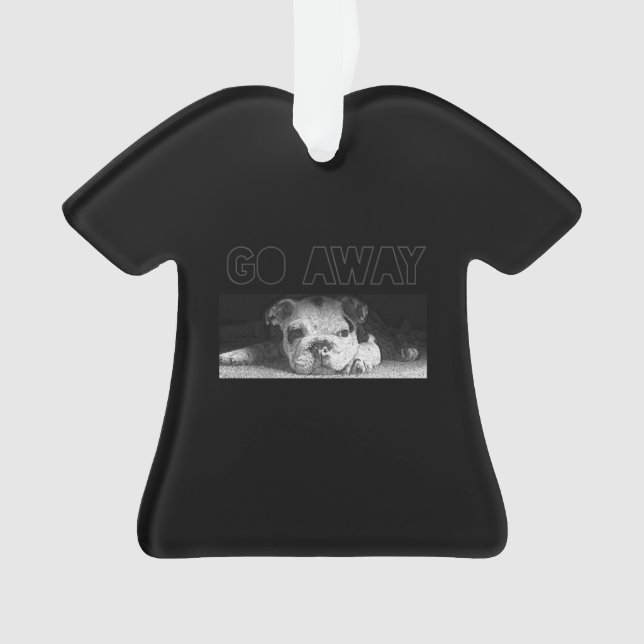 Adorno El Bulldog inglés cachorro, la distancia social se (Anverso)