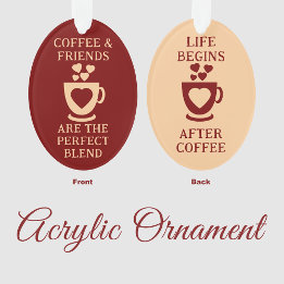 Adorno El café y los amigos adoran los corazones burdeos