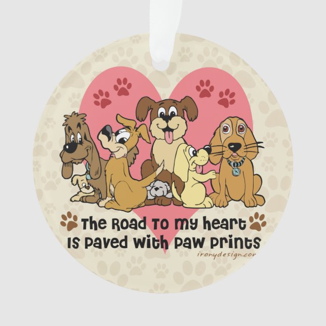 Adorno El camino a mis perros del corazón (Anverso)