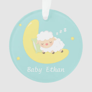 Adorno El cordero lindo del bebé el dormir embroma la