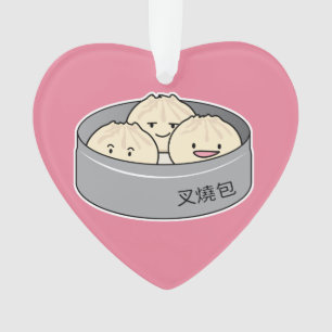 Adorno El desayuno chino del dim sum del bollo del cerdo