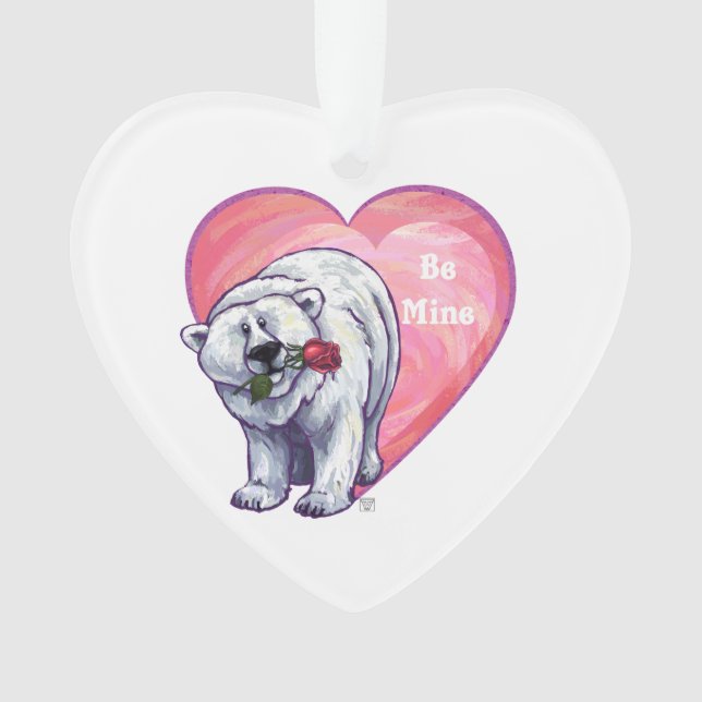 Adorno El día de San Valentín del oso polar (Anverso)