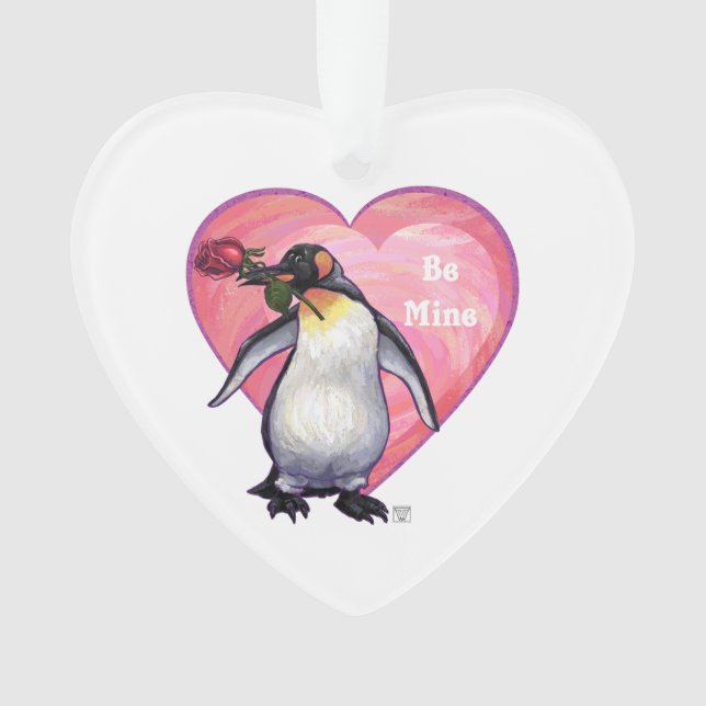 Adorno El día de San Valentín Penguin (Anverso)
