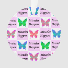 ADORNO EL DISEÑO DE LOS MILAGROS DE LA MARIPOSA ROSA