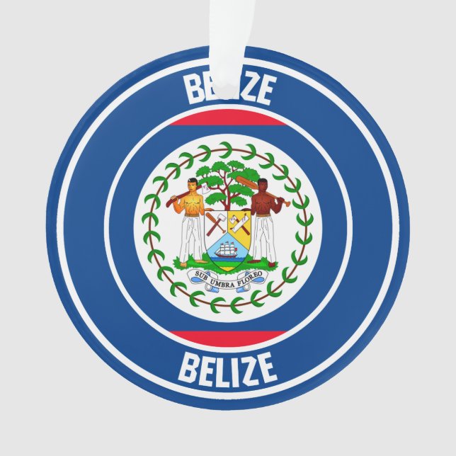 Adorno El emblema de la ronda de Belice (Anverso)