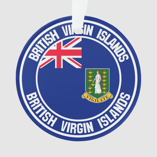 Adorno El emblema de las Islas Vírgenes Británicas (Anverso)