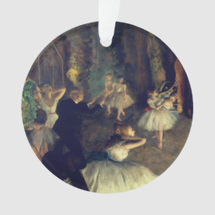 Adorno El ensayo del ballet en el escenario, por Degas: