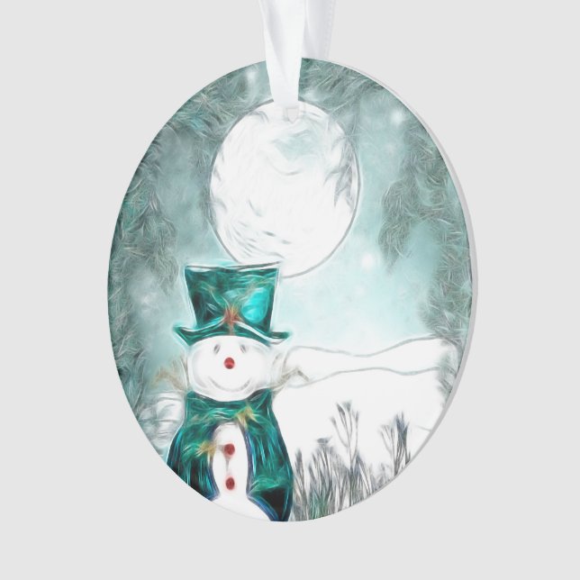 Adorno El hombre de nieve (Anverso)