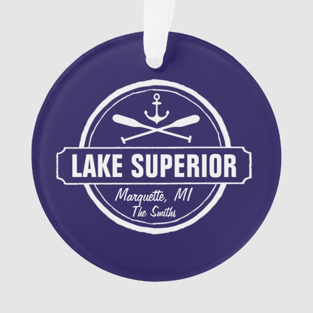 Adorno El lago Superior, ciudad de encargo, nombre, (Anverso)