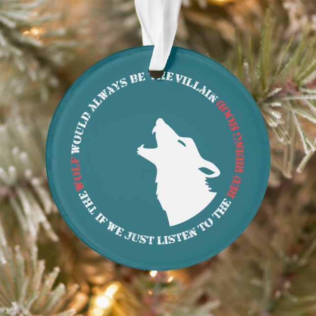 Adorno El lobo siempre sería el villano (Árbol)