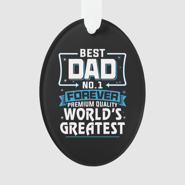 Adorno El mejor padre del mundo para hombres, el mejor nú (Anverso)