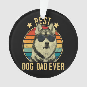Adorno El mejor padre del perro. Regalo para papá husky