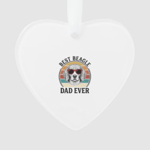 Adorno El mejor papá Beagle de todos los tiempos Diseño d