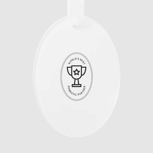 Adorno El mejor socio doméstico del mundo (Anverso)
