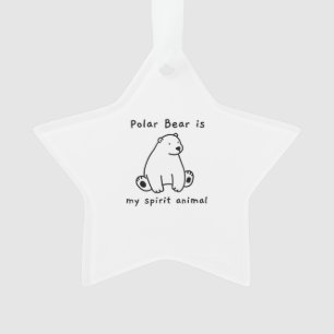 Adorno El Oso Polar Cuto Es Mi Espíritu El Oso Animal
