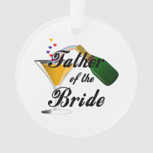 Adorno El padre de la tostada de champagne de novia