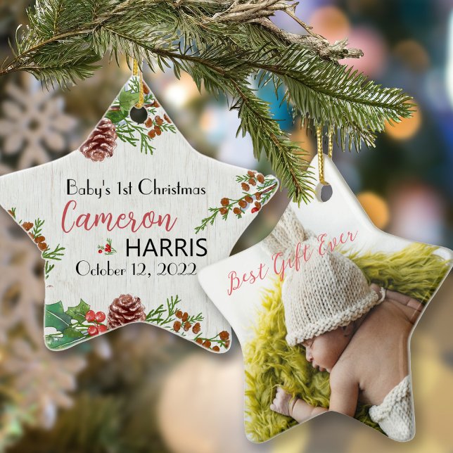 Adorno El primer Personalizado de regalo para Navidades r (Subido por el creador)