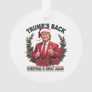 Adorno El regreso de Trump La Navidad es genial de nuevo