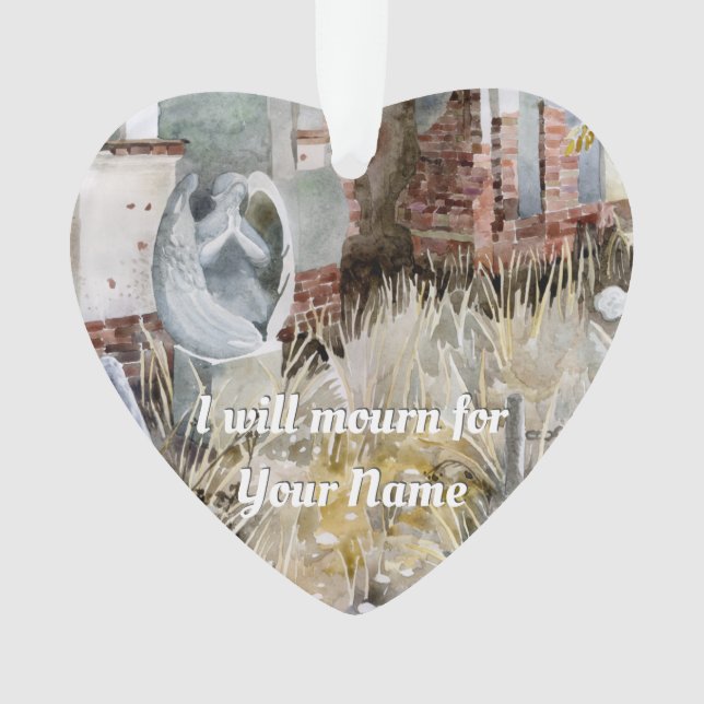 Adorno El silencio eterno en el cementerio (Anverso)