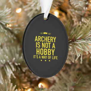 Adorno El tiro con arco no es un hobby