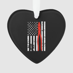 Adorno Electricista con bandera estadounidense