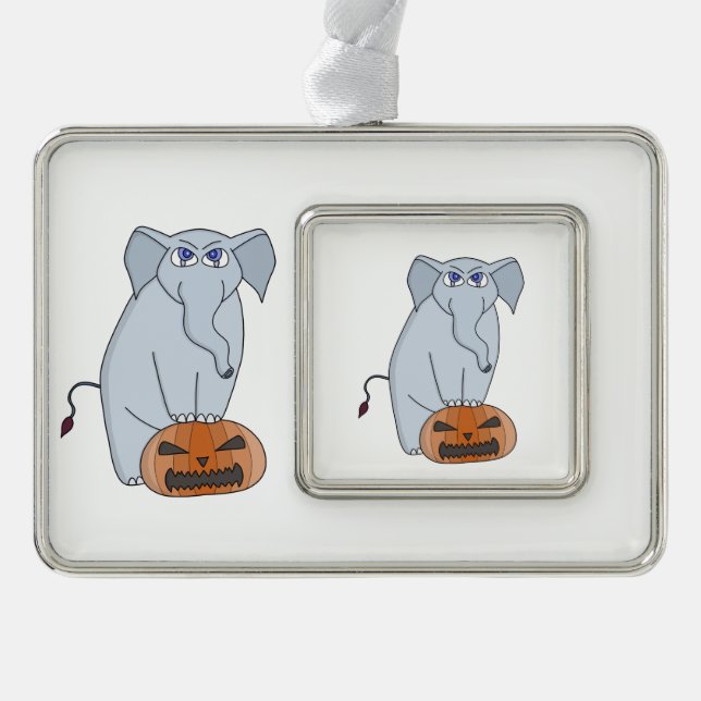 Adorno Elefante de calabaza (Anverso)