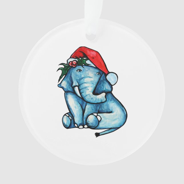 Adorno Elefante navidad (Anverso)
