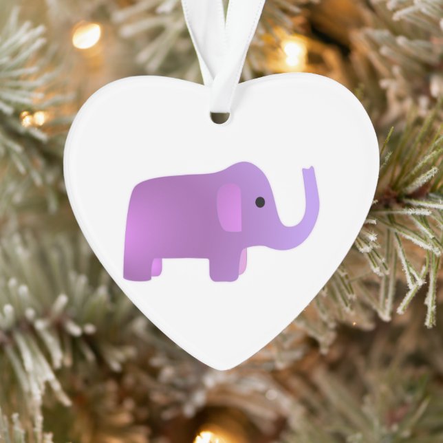 Adorno Elefante rosa lindo (Árbol)