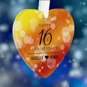 Adorno Elegant 16th Golden Topaz Wedding Anniversary