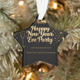 Adorno Elegant New Year Eve Paper Ornament