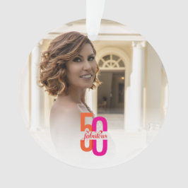 Adorno Elegante 50 y fabuloso cumpleaños 50