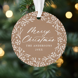 Adorno Elegante copo de nieve Wreath Gingerbread Foto