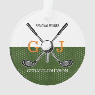 Adorno Elegante diseño de monograma de golf