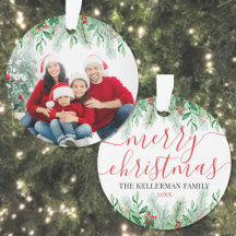Elegante foto de familia botánica en Navidad