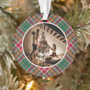 Adorno Elegante foto familiar moderna de Navidad con tart