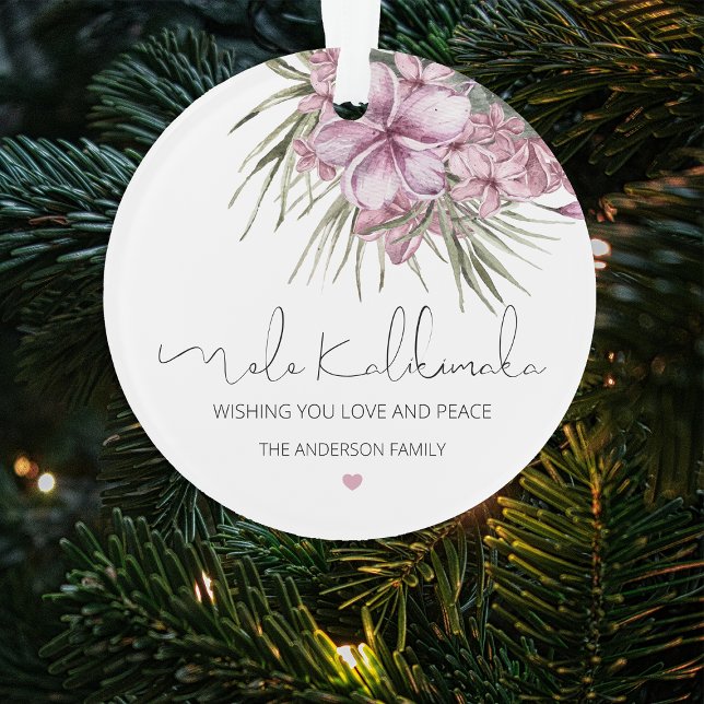 Adorno Elegante Foto Mele Kalikimaka Árbol de Navidad (Subido por el creador)