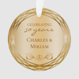 Adorno Elegante foto regalo del 50° aniversario del Boda 